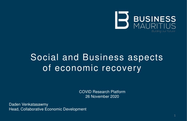 social and business aspects of economic recovery