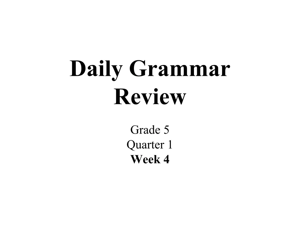 daily grammar review 3