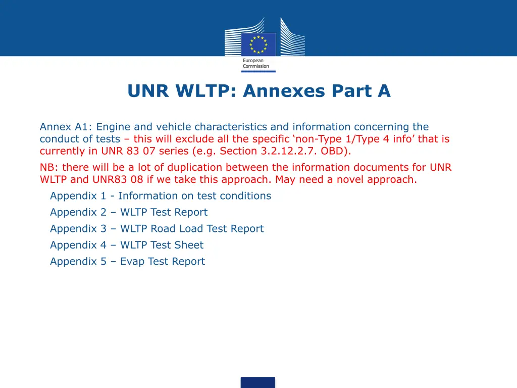 unr wltp annexes part a