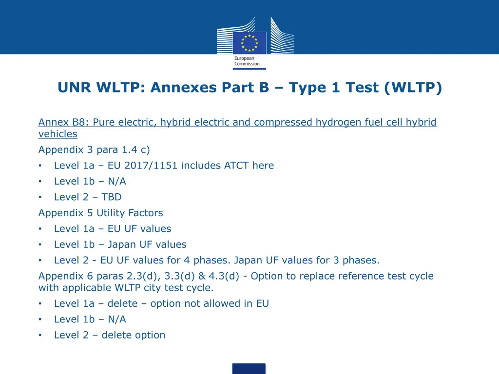 unr wltp annexes part b type 1 test wltp 10