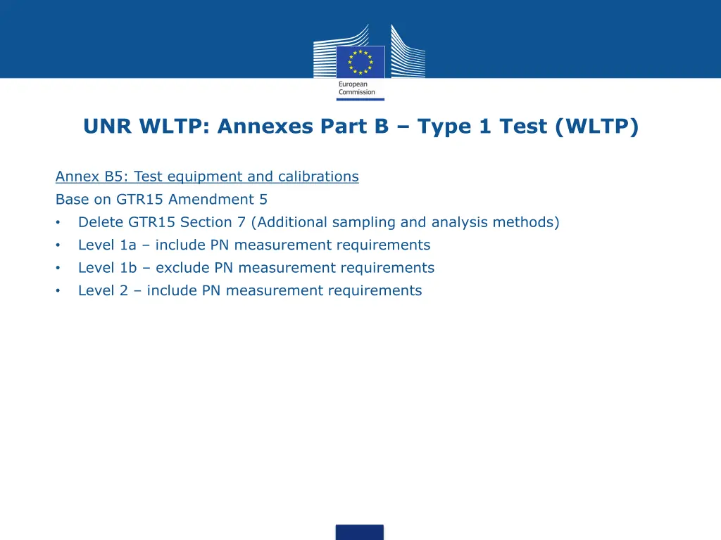 unr wltp annexes part b type 1 test wltp 3