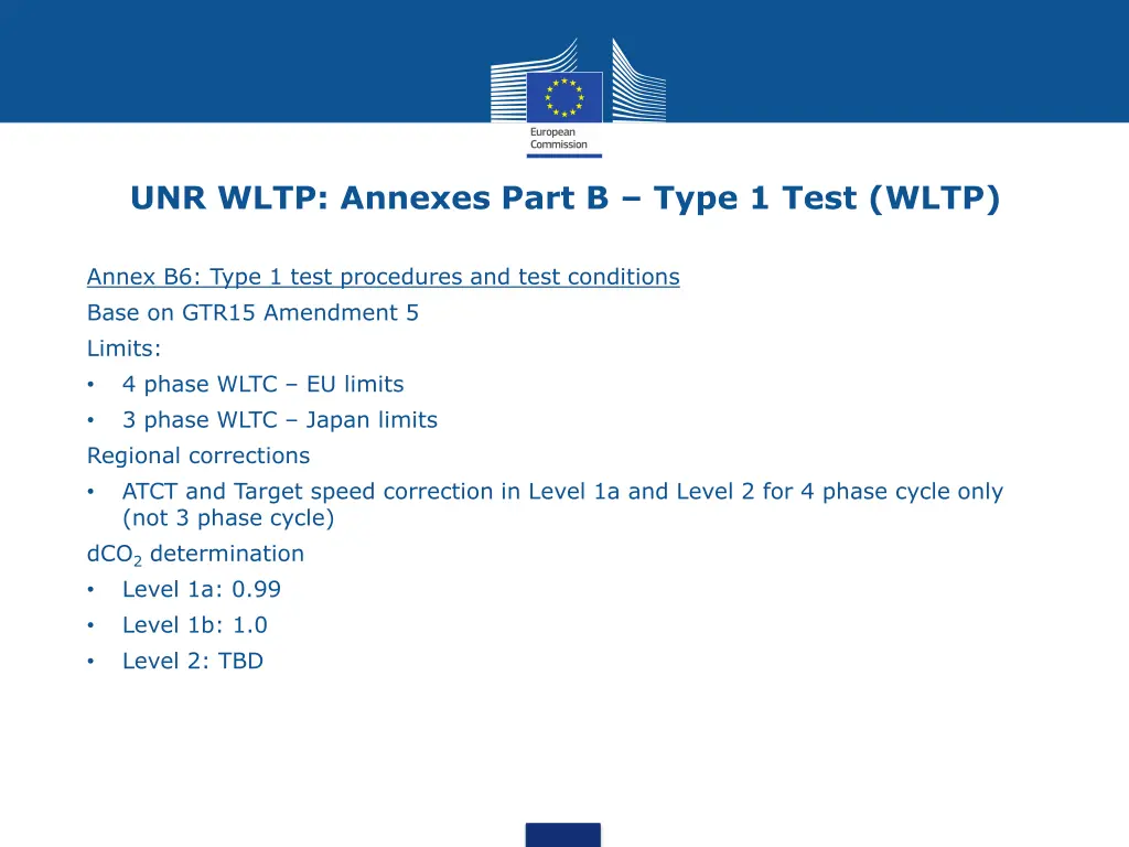 unr wltp annexes part b type 1 test wltp 4