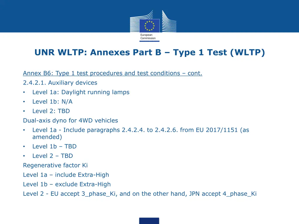 unr wltp annexes part b type 1 test wltp 5