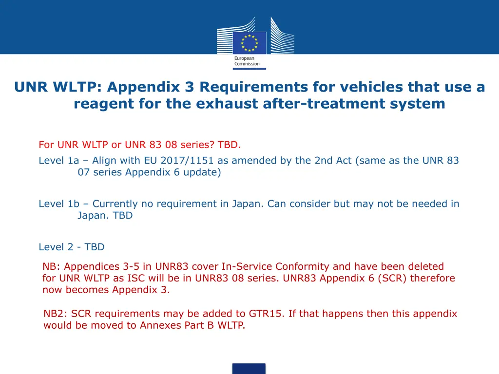 unr wltp appendix 3 requirements for vehicles