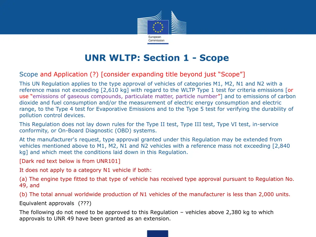 unr wltp section 1 scope