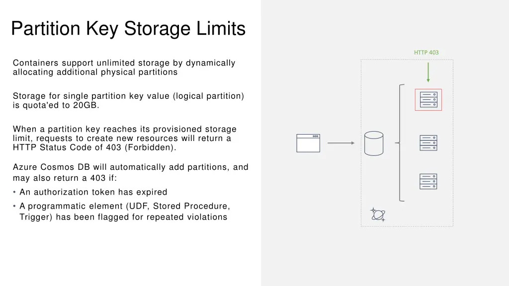 partition key storage limits