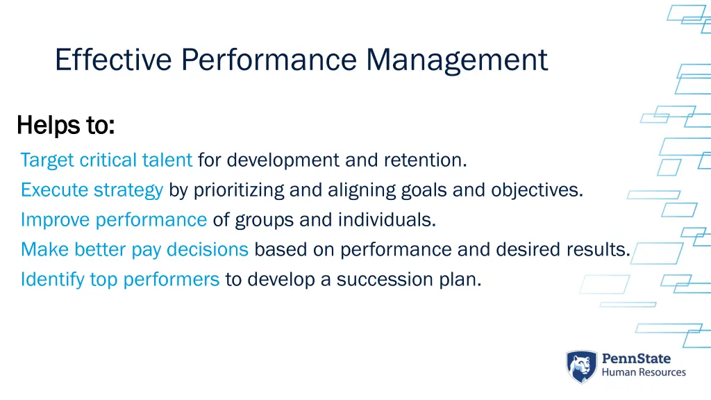 effective performance management