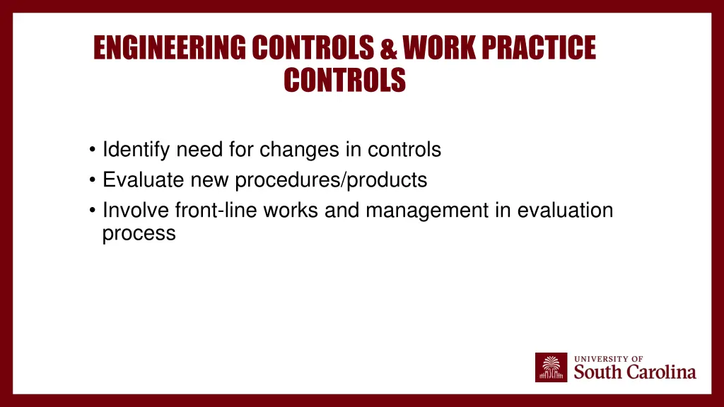 engineering controls work practice controls 1