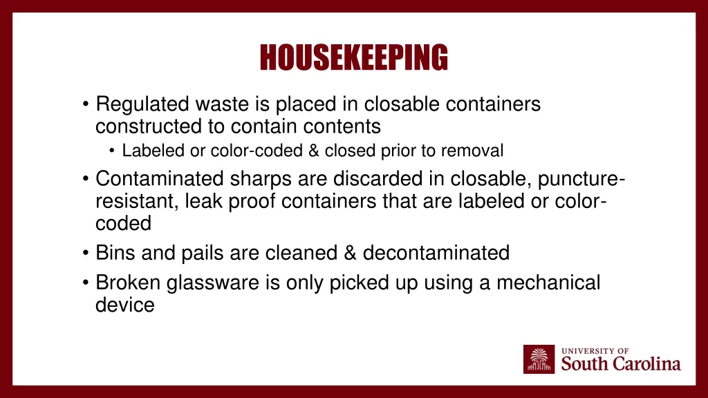 housekeeping