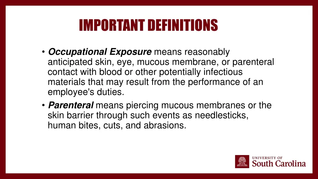 important definitions 1