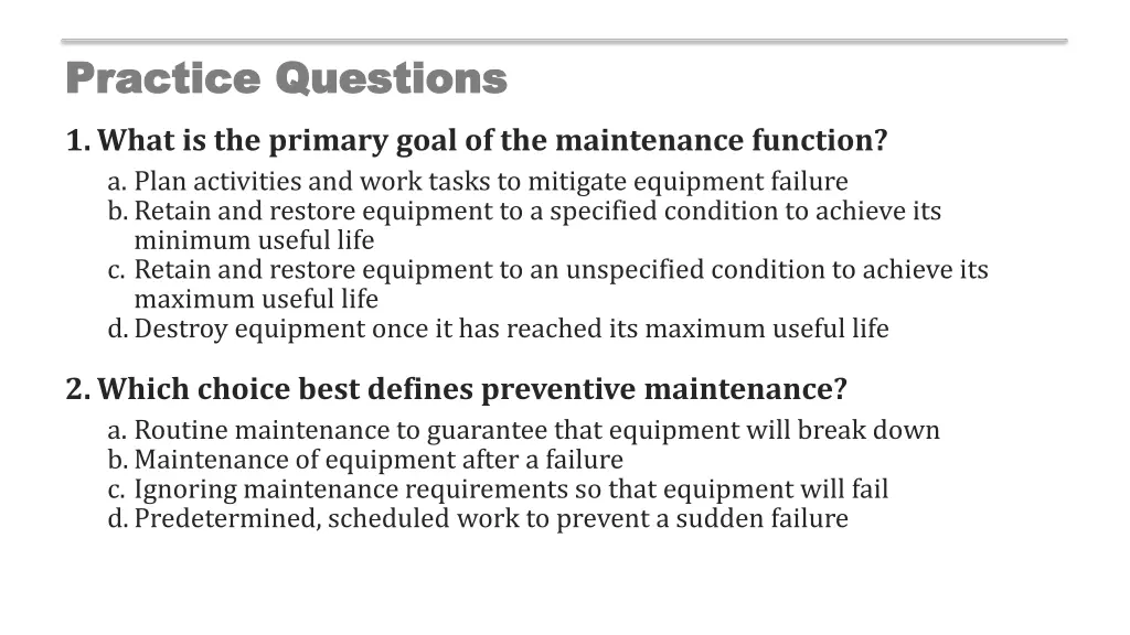 practice questions practice questions 1 what