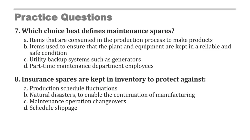 practice questions practice questions 7 which