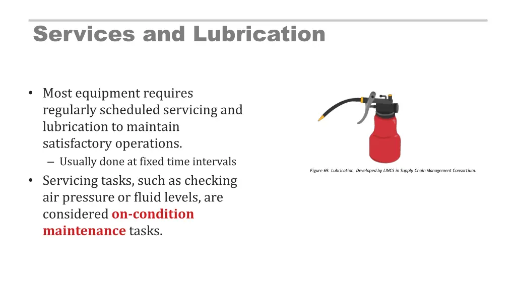 services and lubrication