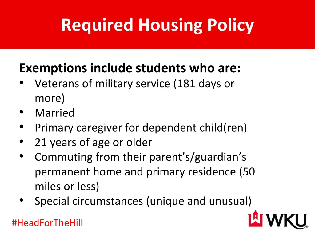 required housing policy 1