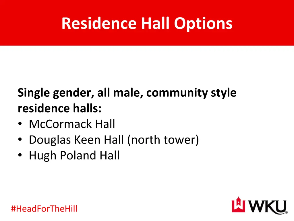 residence hall options 1