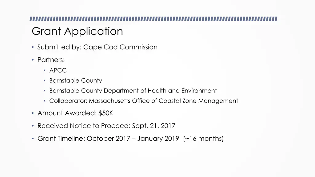 grant application