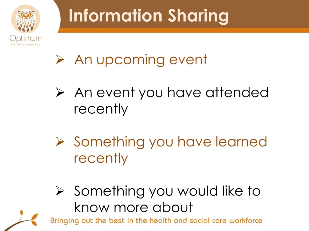 information sharing