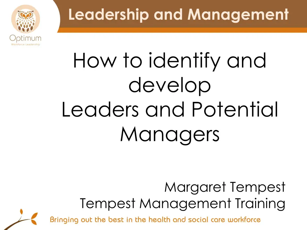 leadership and management