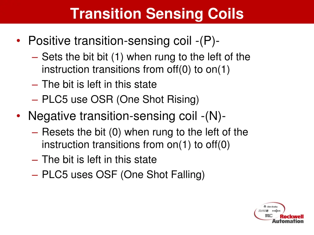 transition sensing coils