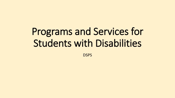 programs and services for programs and services