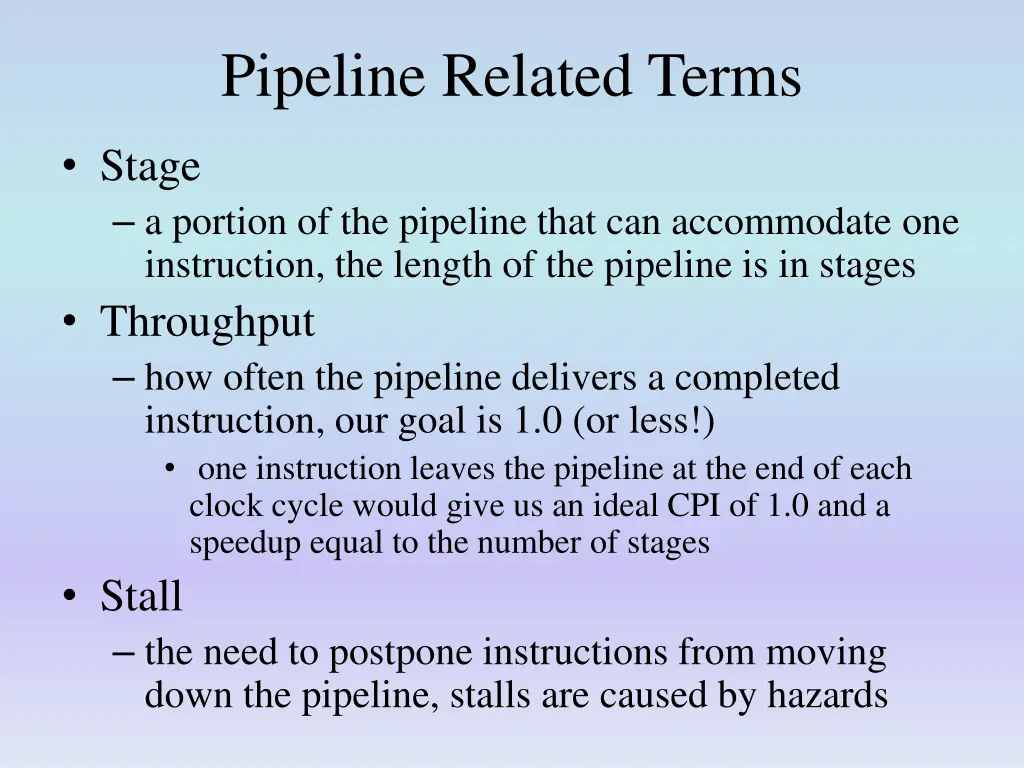 pipeline related terms