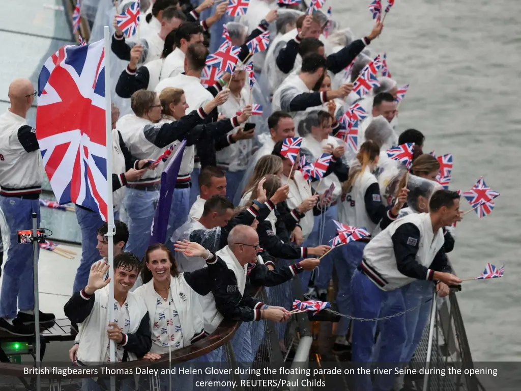 british flagbearers thomas daley and helen glover