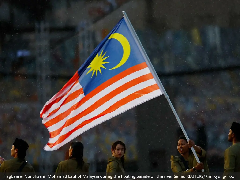 flagbearer nur shazrin mohamad latif of malaysia