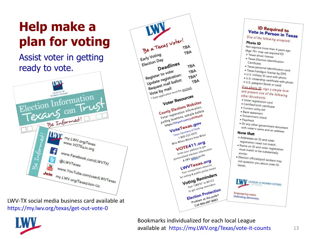 help make a plan for voting assist voter