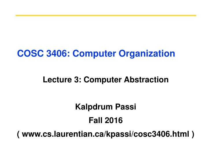 cosc 3406 computer organization