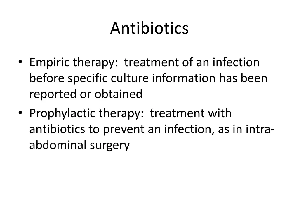 antibiotics