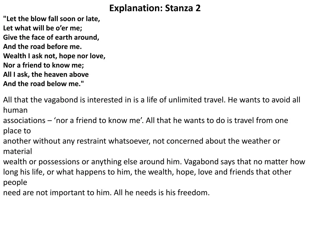 explanation stanza 2