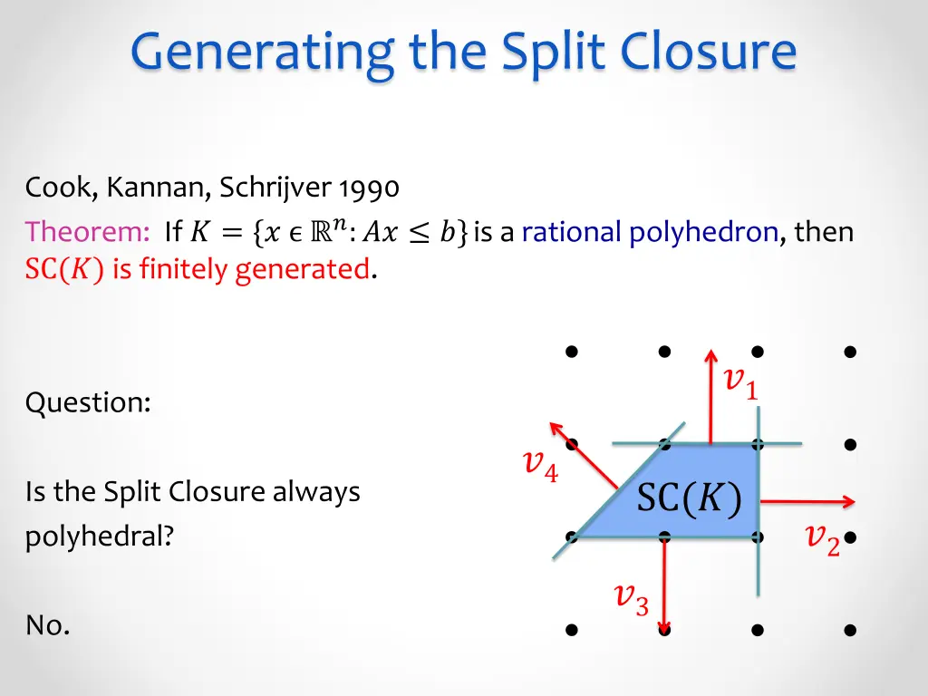 generating the split closure 2