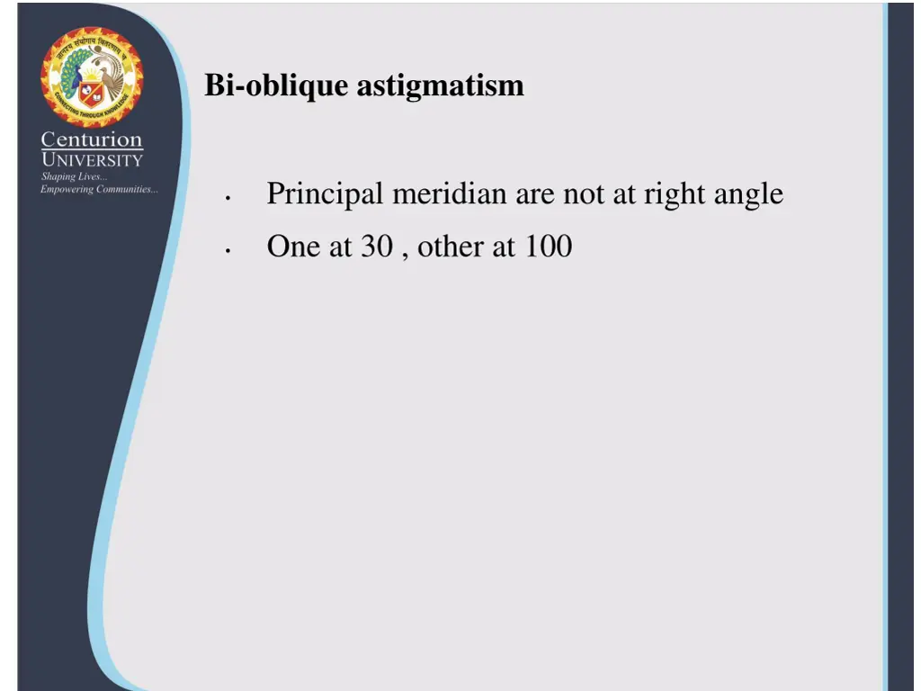 bi oblique astigmatism