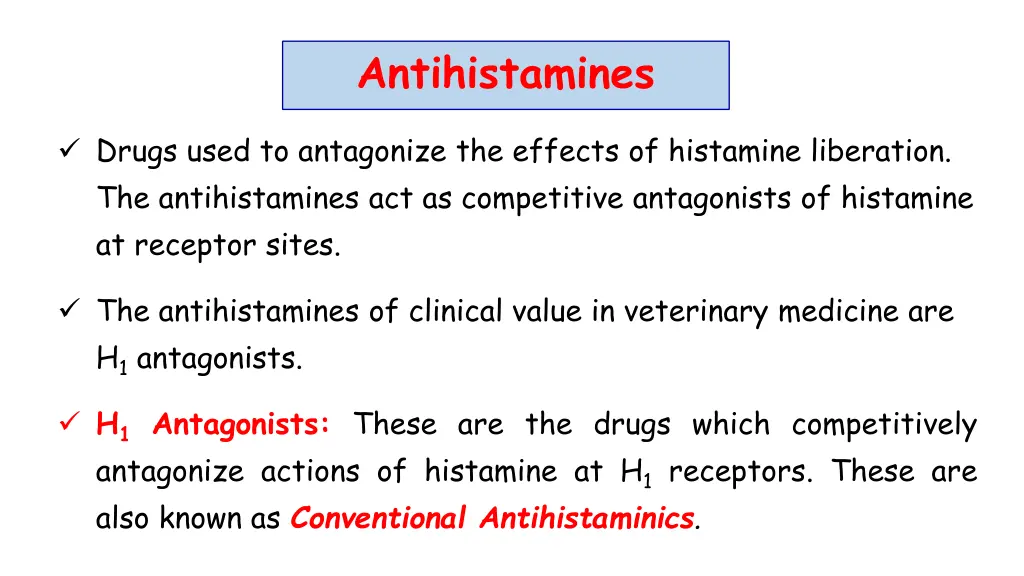 antihistamines