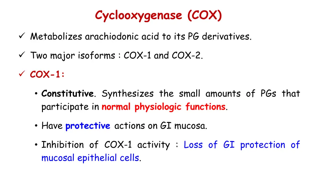 cyclooxygenase cox