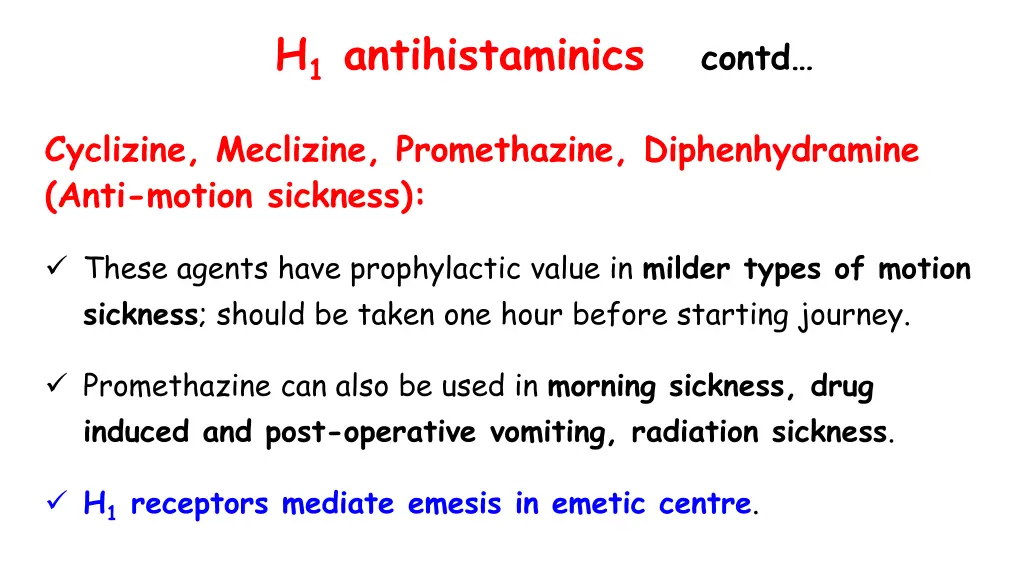 h 1 antihistaminics contd 1