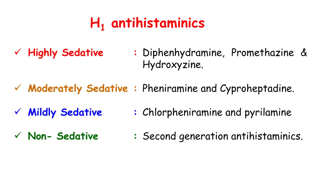 h 1 antihistaminics