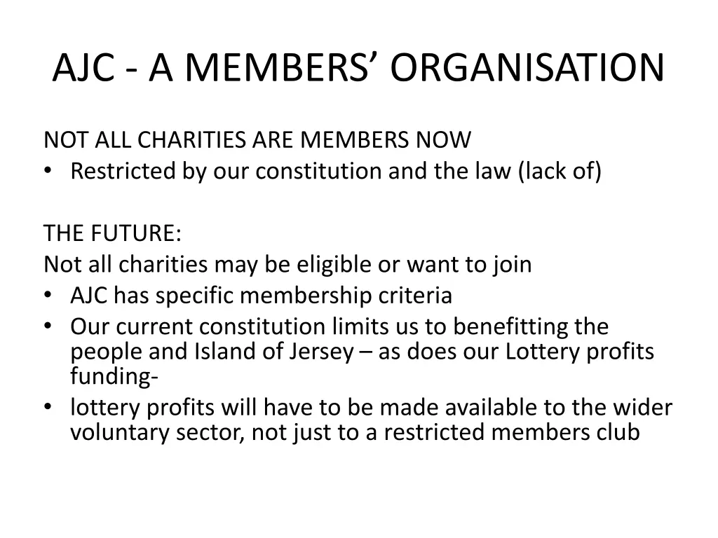 ajc a members organisation