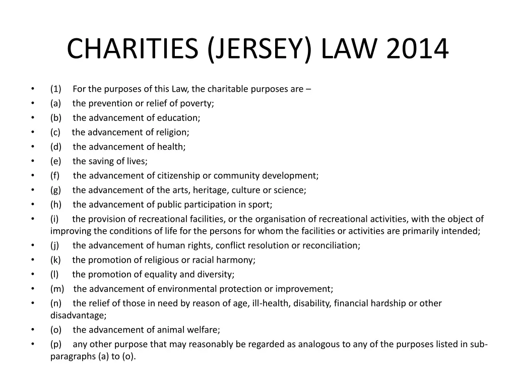 charities jersey law 2014