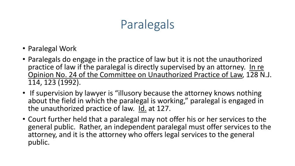 paralegals