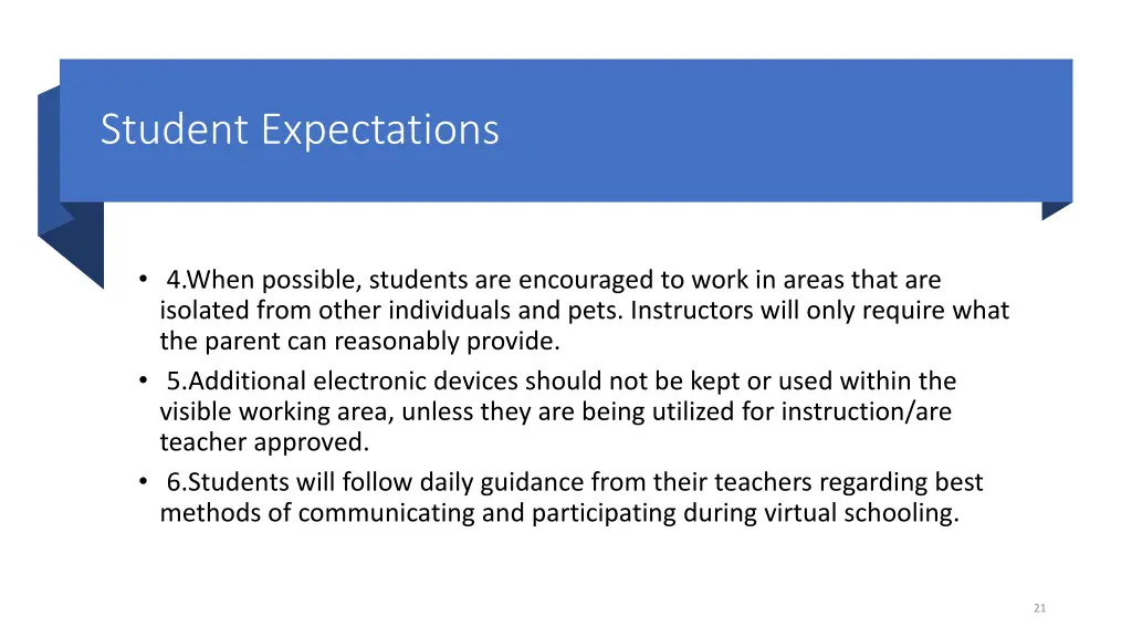 student expectations 1