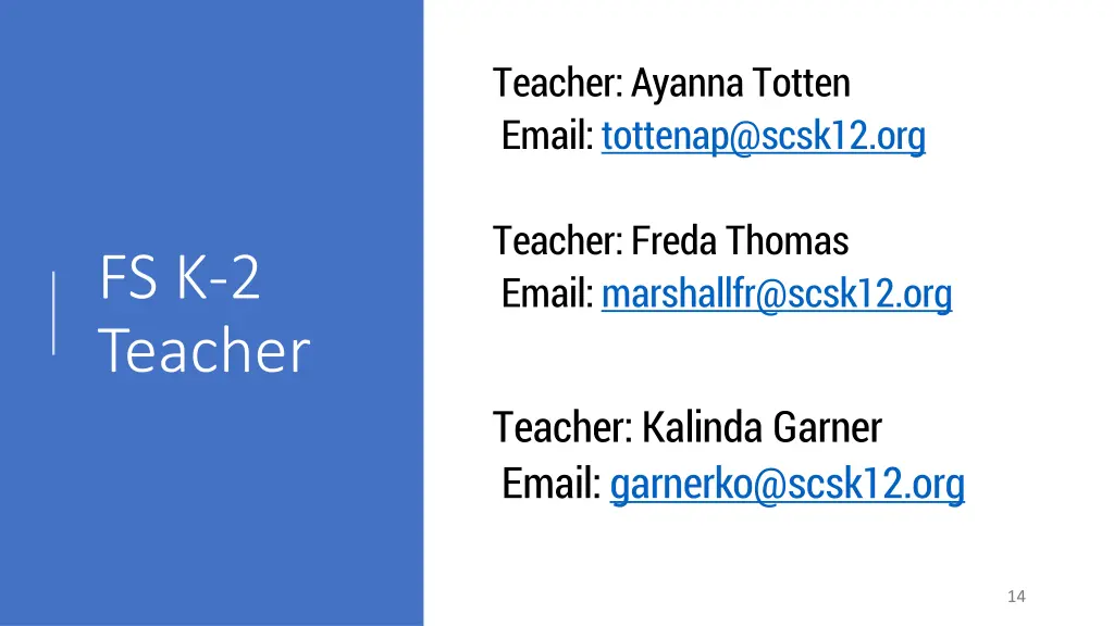 teacher ayanna totten email tottenap@scsk12 org