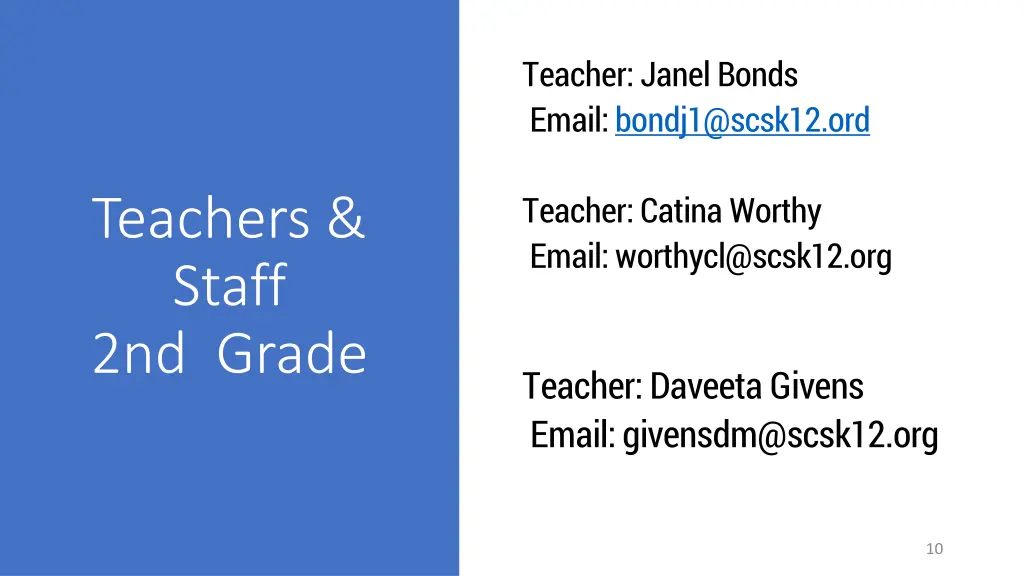 teacher janel bonds email bondj1@scsk12 ord