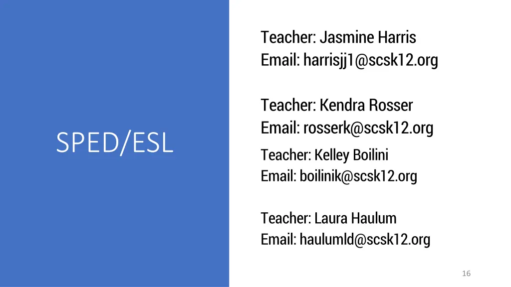 teacher jasmine harris email harrisjj1@scsk12 org