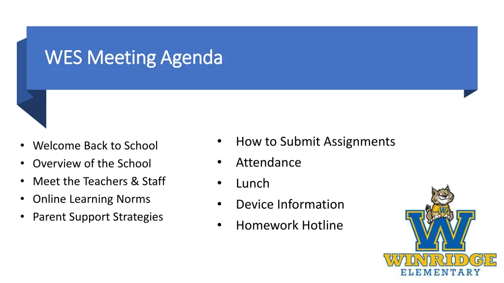 wes meeting agenda wes meeting agenda