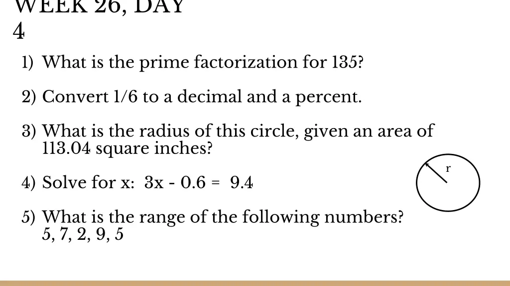 week 26 day 4