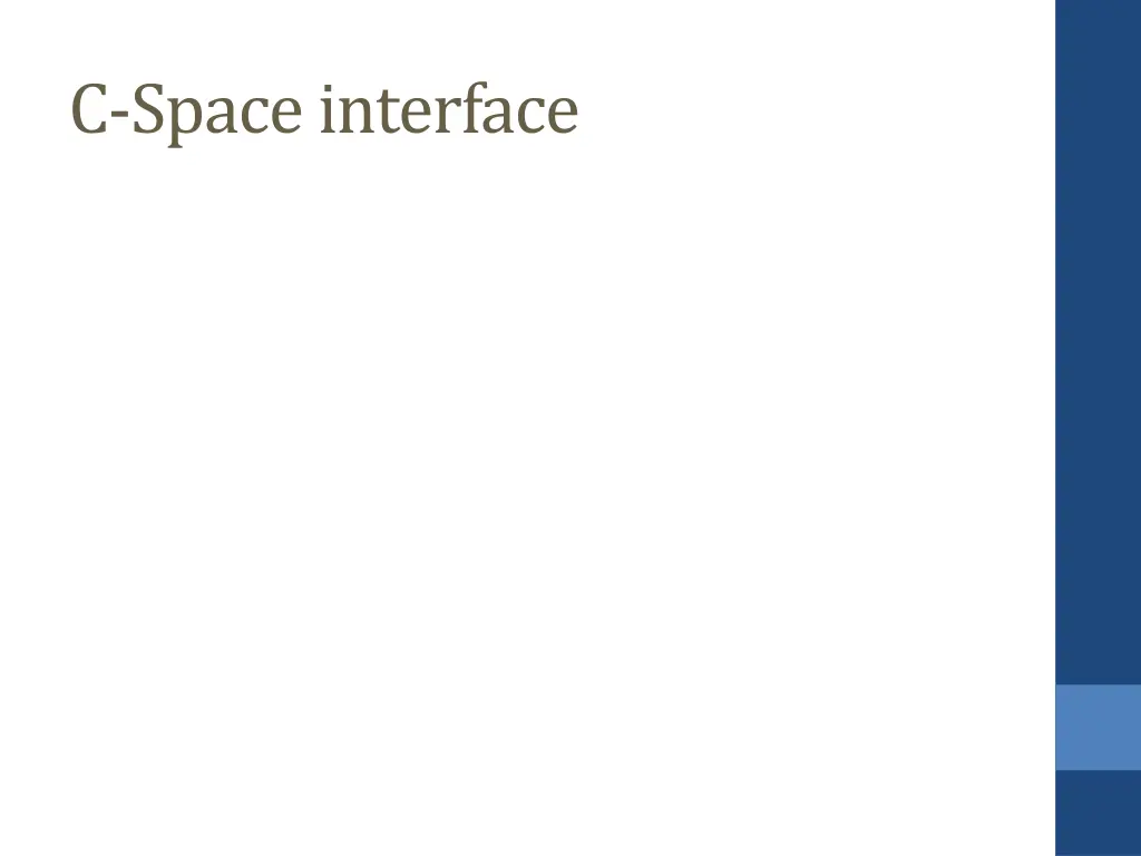 c space interface