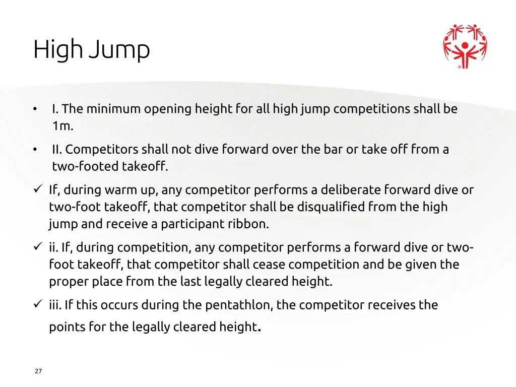 high jump