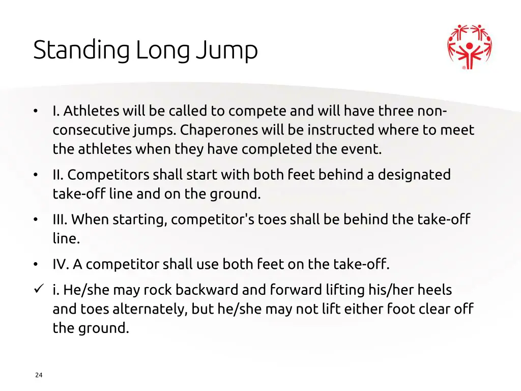 standing long jump