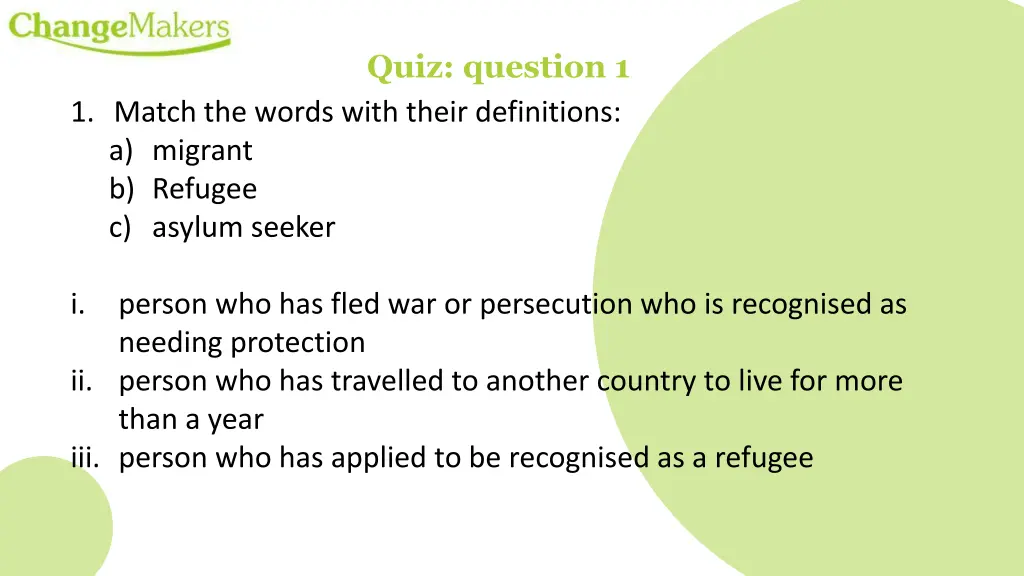 quiz question 1